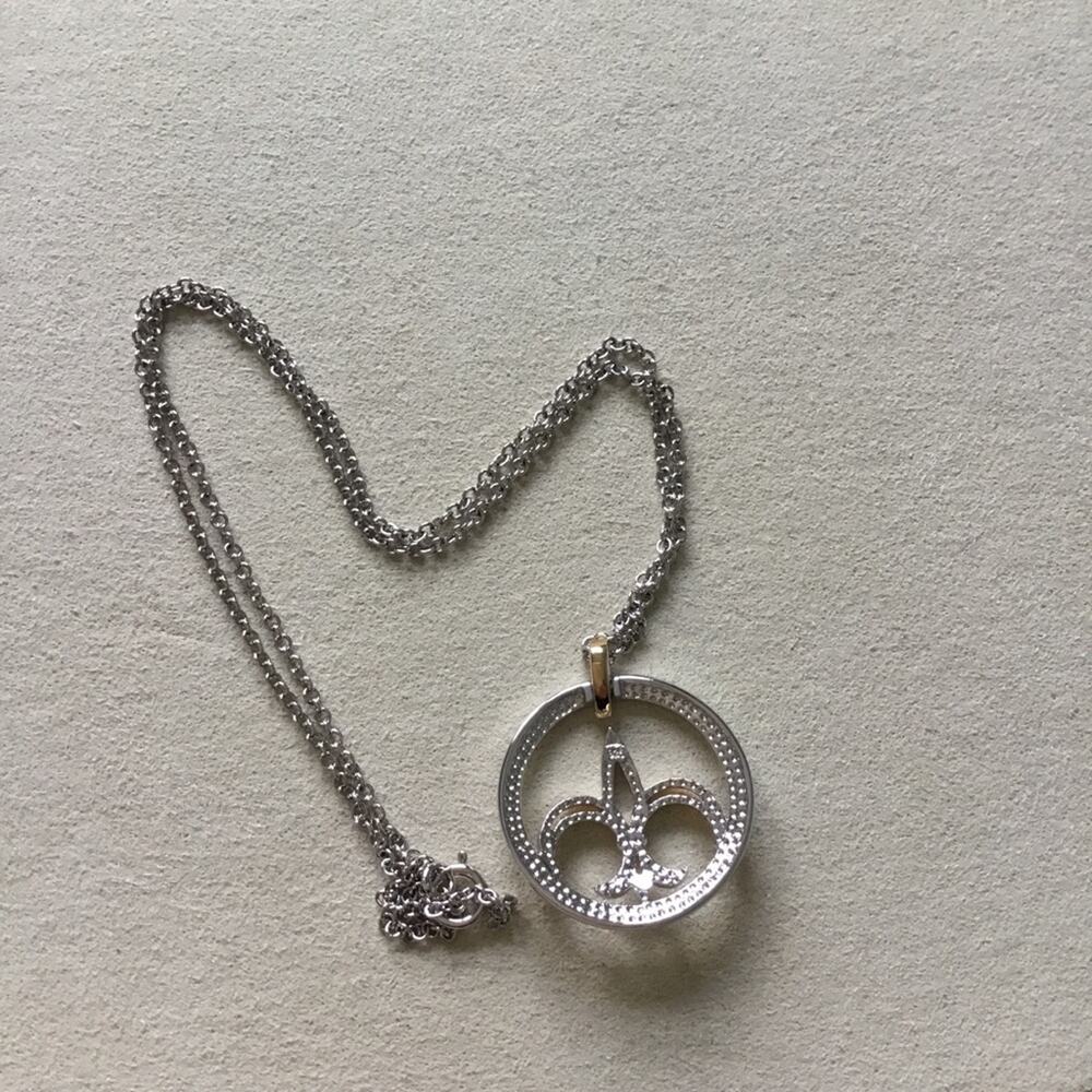 Sterling Silver Crystal Rocket Necklace - Picture 6 of 8